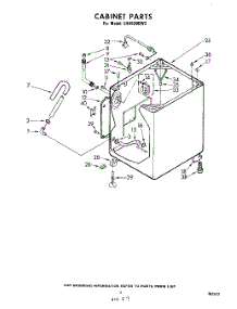 03 - Cabinet parts for Whirlpool Washer LHA6300W2 from AppliancePartsPros.com