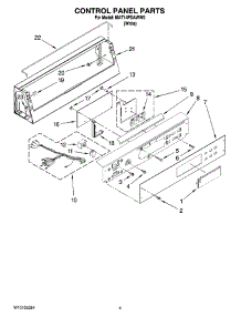 02 - Control Panel Parts parts for Maytag Washer MAT14PDAWW0 from AppliancePartsPros.com