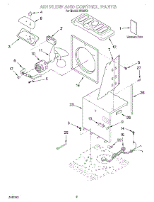 02 - Air Flow And Control, Literature parts for Whirlpool Dehumidifier DH25K0 from AppliancePartsPros.com