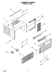 03 - Cabinet Parts parts for Whirlpool Air Conditioner CA15WYP0 from AppliancePartsPros.com
