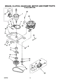 06 - Brake, Clutch, Gearcase, Motor And Pump parts for Whirlpool Washer LMR4131AN0 from AppliancePartsPros.com