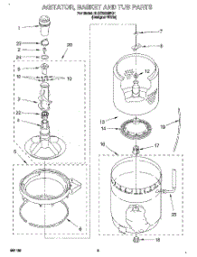 04 - Agitator, Basket And Tub parts for Whirlpool Washer 6LSC9255BQ1 from AppliancePartsPros.com