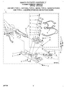 03 - 694670 Burner Assembly parts for Whirlpool Dryer LGR5644AN1 from AppliancePartsPros.com