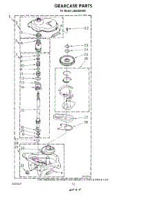 11 - Gearcase parts for Whirlpool Washer LA6058XSW2 from AppliancePartsPros.com