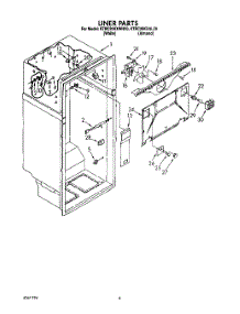 03 - Liner parts for Kitchenaid Refrigerator KTRC20KXAL20 from AppliancePartsPros.com