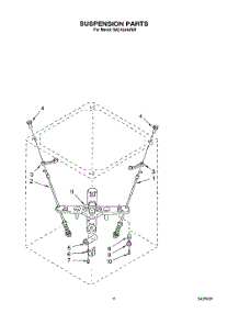 07 - Suspension parts for Whirlpool Washer RAC4244AW0 from AppliancePartsPros.com