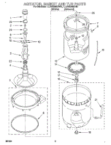 04 - Agitator, Basket And Tub parts for Whirlpool Washer LLN8244BN0 from AppliancePartsPros.com