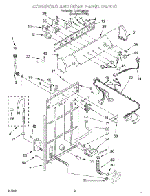 02 - Control And Rear Panel parts for Whirlpool Washer SAWS800JQ0 from AppliancePartsPros.com