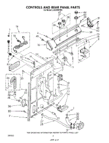 03 - Controls And Rear Panel parts for Whirlpool Washer LA5000XPW5 from AppliancePartsPros.com