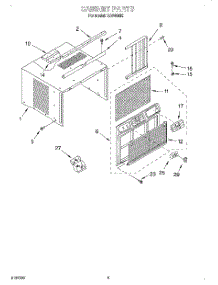 03 - Cabinet parts for Whirlpool Air Conditioner CA6WM90 from AppliancePartsPros.com