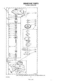 10 - Gearcase parts for Whirlpool Washer LA6300XTF0 from AppliancePartsPros.com