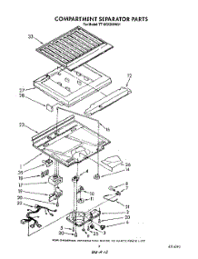 04 - Compartment Separator parts for Whirlpool Refrigerator TT16CKXWN01 from AppliancePartsPros.com