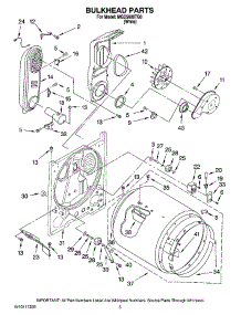 03 - Bulkhead Parts parts for Maytag Dryer MGD5600TQ0 from AppliancePartsPros.com