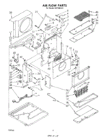 03 - Air Flow , Lit / Optional parts for Whirlpool Air Conditioner CET08E1A1 from AppliancePartsPros.com