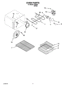05 - Oven Parts parts for Whirlpool Range IJP89802 from AppliancePartsPros.com