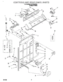 02 - Controls And Rear Panel parts for Whirlpool Washer 3LSC9255BQ0 from AppliancePartsPros.com