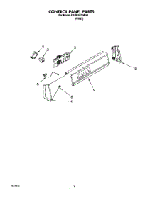06 - Control Panel parts for Kitchenaid Washer KAWE977BWH0 from AppliancePartsPros.com