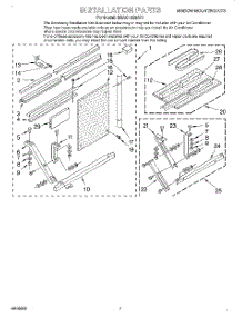 05 - Installation parts for Whirlpool Air Conditioner BHAC1830AS1 from AppliancePartsPros.com