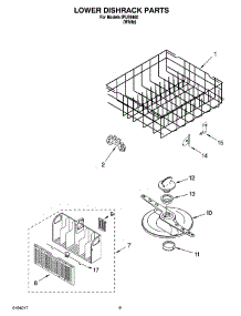 06 - Lower Dishrack Parts, Optional Parts (Not Included) parts for Whirlpool Dishwasher IPU58460 from AppliancePartsPros.com