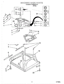 05 - Machine Base parts for Whirlpool Washer CAWB427JQ1 from AppliancePartsPros.com