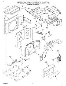 02 - Airflow And Control parts for Whirlpool Air Conditioner ACQ142XA0 from AppliancePartsPros.com
