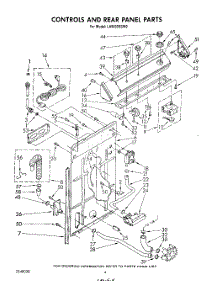 03 - Controls And Rear Panel parts for Whirlpool Washer LA5460XSW0 from AppliancePartsPros.com