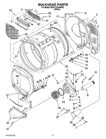 03 - Bulkhead Parts parts for Whirlpool Dryer MDG17CSAWW0 from AppliancePartsPros.com