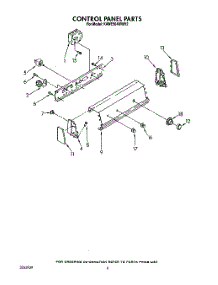 04 - Control Panel parts for Kitchenaid Washer KAWE564WAL2 from AppliancePartsPros.com