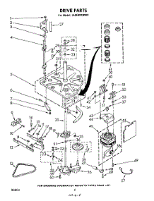 03 - Drive parts for Whirlpool Washer LA9800XMW0 from AppliancePartsPros.com