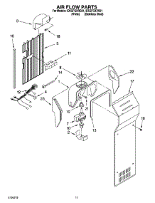 10 - Air Flow Parts parts for Whirlpool Refrigerator ID5GFGXRQ01 from AppliancePartsPros.com