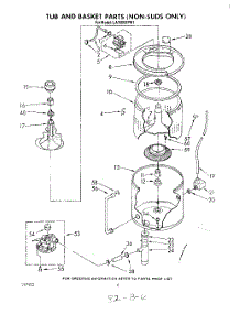 05 - Tub And Basket (Non Suds Only) parts for Whirlpool Washer LA7685XPW1 from AppliancePartsPros.com