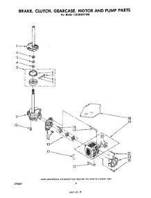 06 - Brake, Clutch, Gearcase, Motor And Pump parts for Whirlpool Washer LA5000XPW0 from AppliancePartsPros.com