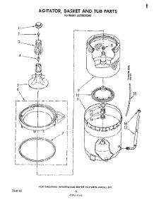 04 - Agitator, Basket And Tub parts for Whirlpool Washer LA7900XSW0 from AppliancePartsPros.com