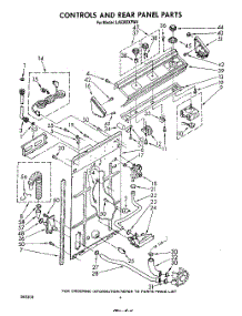 03 - Controls And Rear Panel parts for Whirlpool Washer LA6300XPW4 from AppliancePartsPros.com