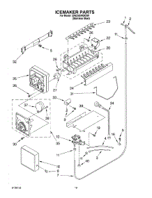 12 - Ice Maker, Optional parts for Whirlpool Refrigerator 3XED5SHGKS01 from AppliancePartsPros.com
