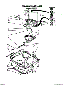 07 - Machine Base parts for Whirlpool Washer LA5599XPW4 from AppliancePartsPros.com