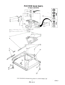 07 - Machine Base parts for Whirlpool Washer LA6010XTF0 from AppliancePartsPros.com
