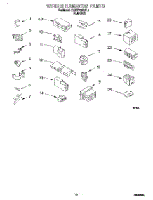 08 - Wiring Harness parts for Kitchenaid Washer KAWE768BAL1 from AppliancePartsPros.com