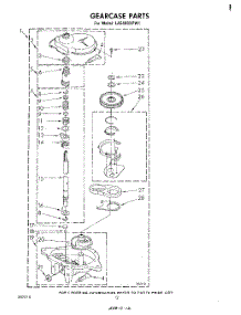 10 - Gearcase parts for Whirlpool Washer LA5400XPW1 from AppliancePartsPros.com