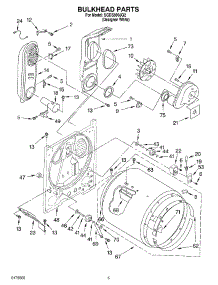 03 - Bulkhead parts for Whirlpool Dryer SGDS800JQ2 from AppliancePartsPros.com