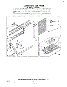 05 - Accessory Kit parts for Whirlpool Air Conditioner AC2004XM0 from AppliancePartsPros.com