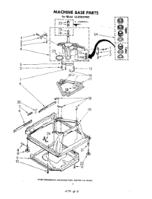 07 - Machine Base parts for Whirlpool Washer LA3400XPW3 from AppliancePartsPros.com