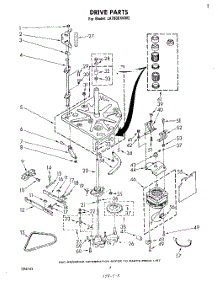 03 - Drive parts for Whirlpool Washer LA7800XKW2 from AppliancePartsPros.com