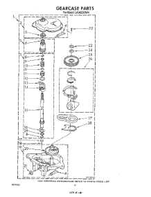 10 - Gearcase parts for Whirlpool Washer LA3400XPW4 from AppliancePartsPros.com