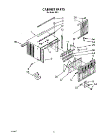 04 - Cabinet parts for Whirlpool Air Conditioner R511 from AppliancePartsPros.com
