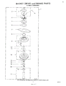 07 - Basket Drive And Brake parts for Whirlpool Washer LA9800XKW2 from AppliancePartsPros.com
