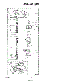 10 - Gearcase parts for Whirlpool Washer LA6055XSW2 from AppliancePartsPros.com