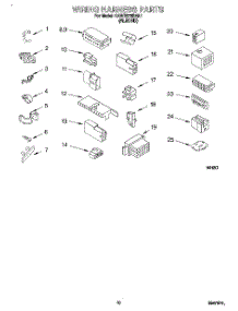 08 - Wiring Harness parts for Kitchenaid Washer KAWE678BAL1 from AppliancePartsPros.com