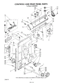 03 - Controls And Rear Panel parts for Whirlpool Washer LA5600XSW1 from AppliancePartsPros.com