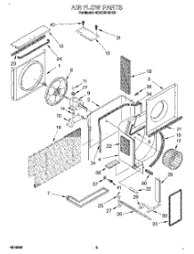 02 - Air Flow parts for Whirlpool Air Conditioner 4CACM10DD0 from AppliancePartsPros.com